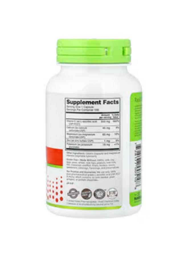 نيوتريبايوتك نيوتريبيوتيك، لتقوية المناعة، فيتامين سي مخفف، 100 كبسولة خالية من الغلوتين - Image 2